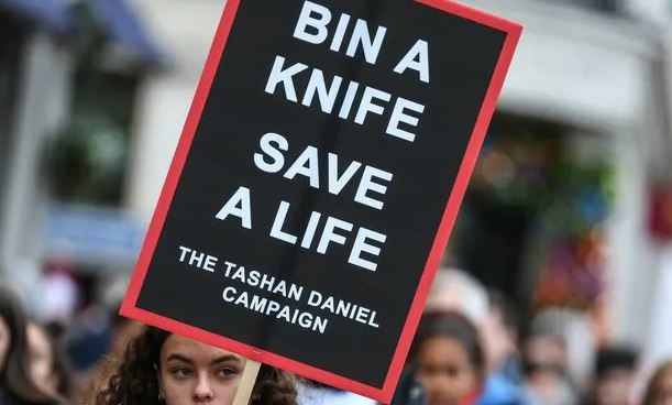 knife crime protest