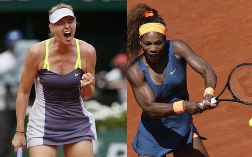 Click to enlarge Sharapova Serena Williams