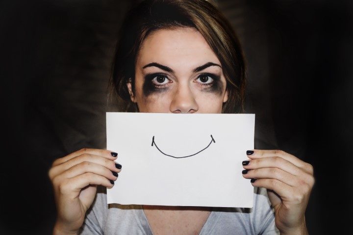 fake smile depression
