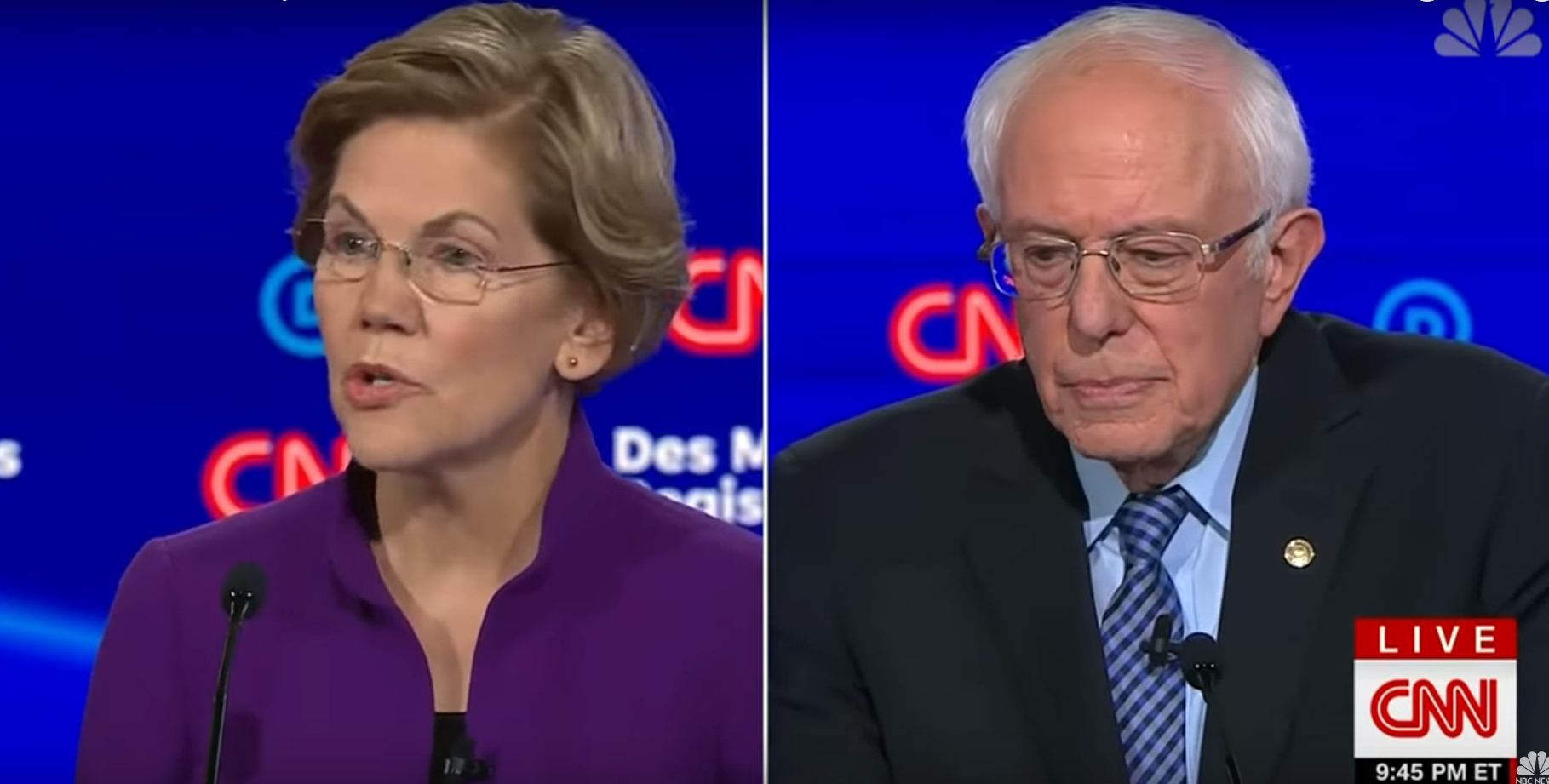Elizabeth Warren, Bernie Sanders