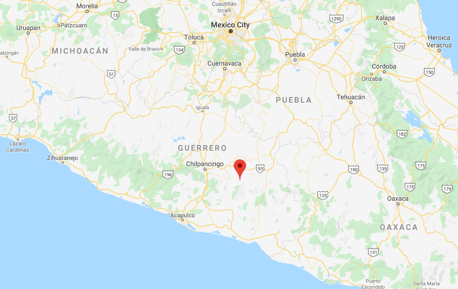 Click to enlarge Map of Mexico