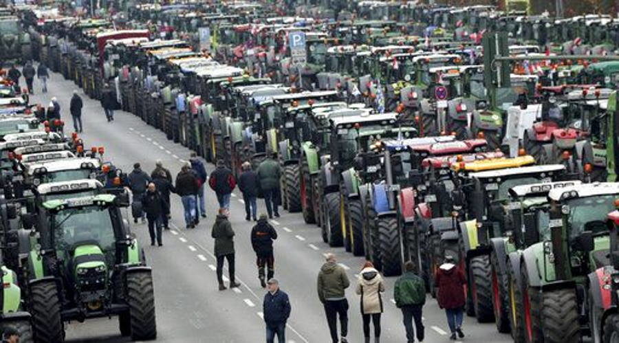 German farmers protest EU regulations