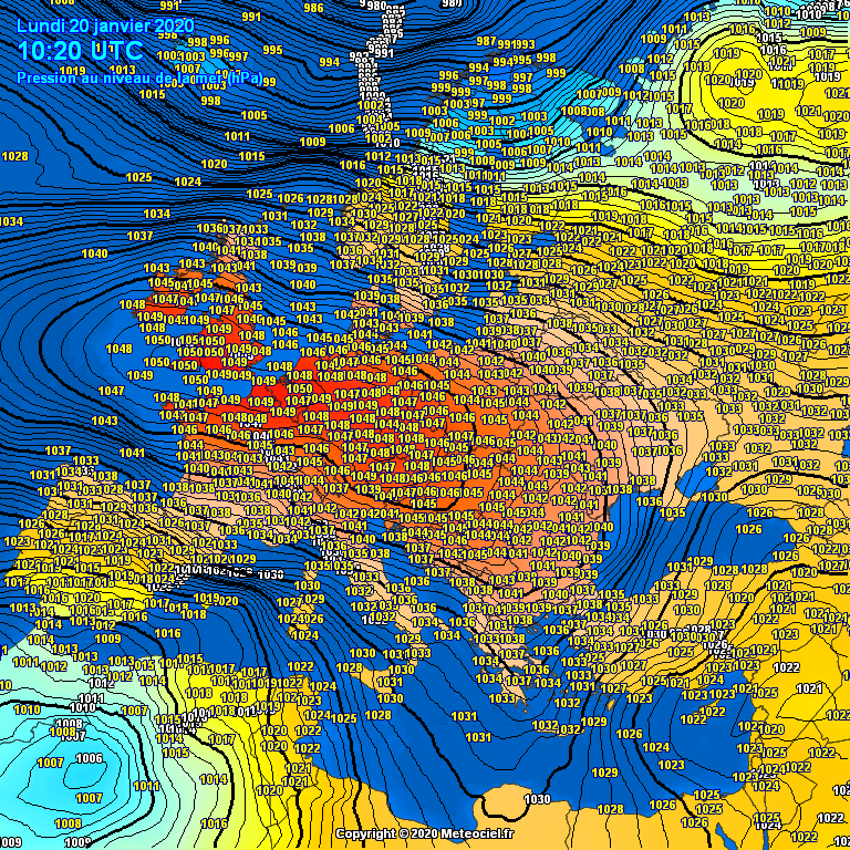 Benelux high pressure