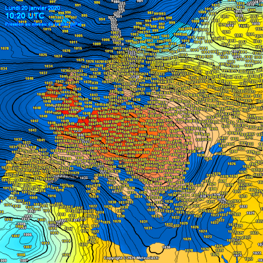 Benelux high pressure