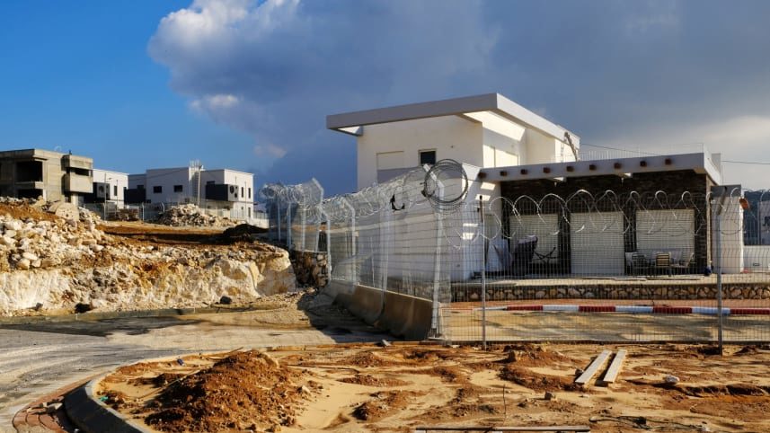illegal settlement west bank deir ballut