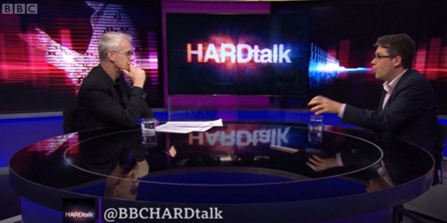 Click to enlarge Hardtalk BBC (Higgens)
