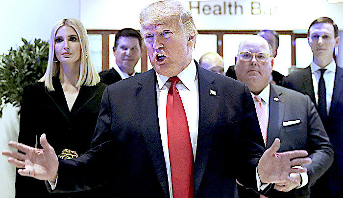 Click to enlarge Trump and group