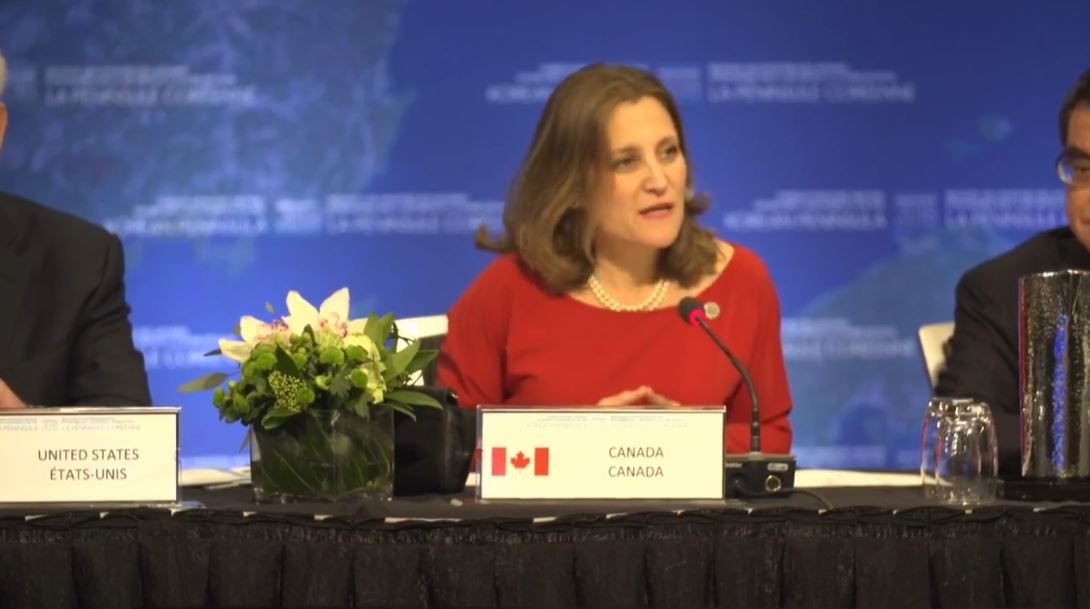 chrystia freeland foreign minister vancouver
