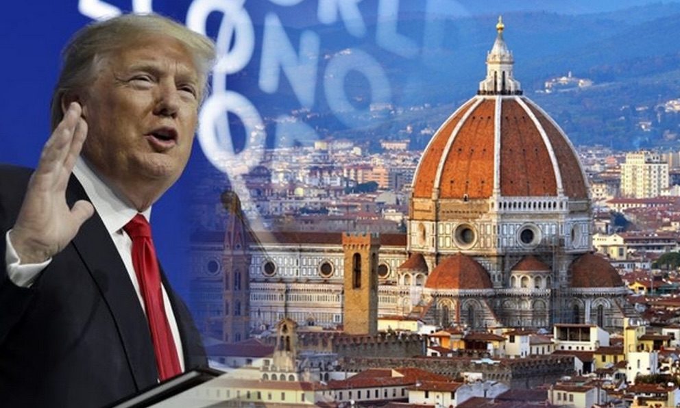 Click to enlarge Trump at Davos Economic Summit
