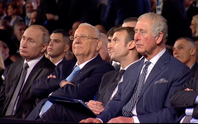 Click to enlarge Putin prince charles Rivlin Macron