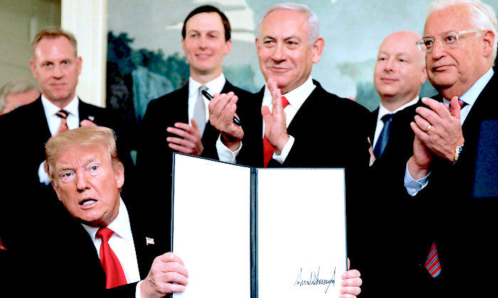 Trump and group