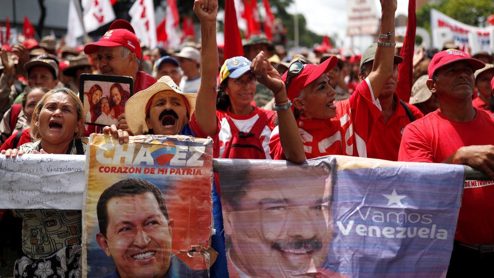 Supporters Venezuela Maduro