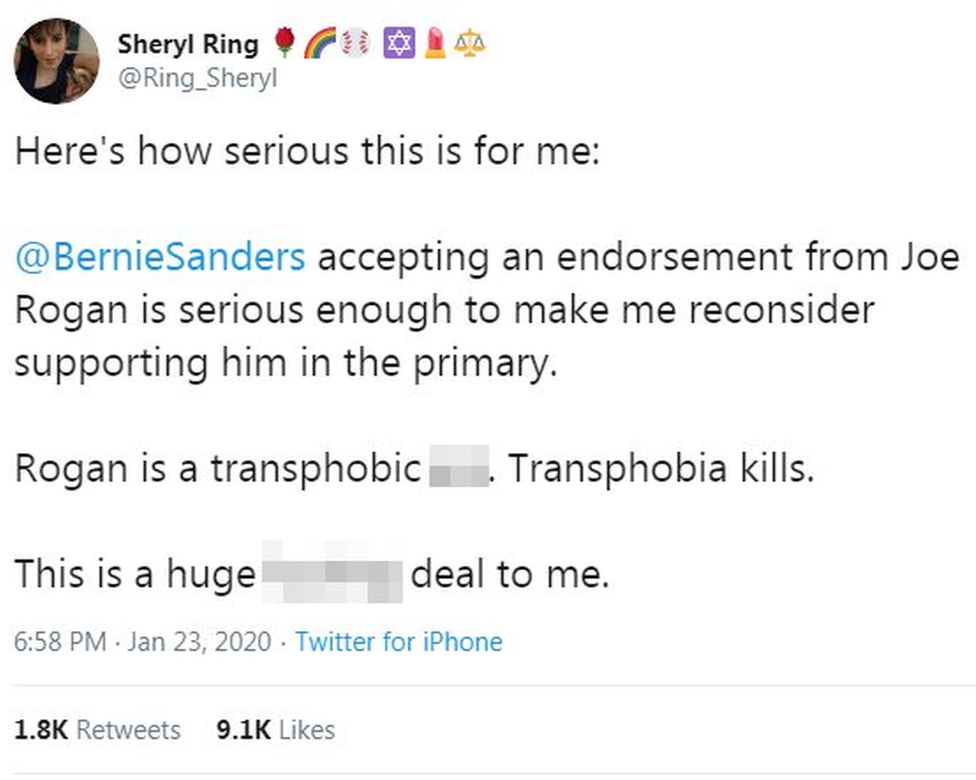 Click to enlarge bernie rogan tweet