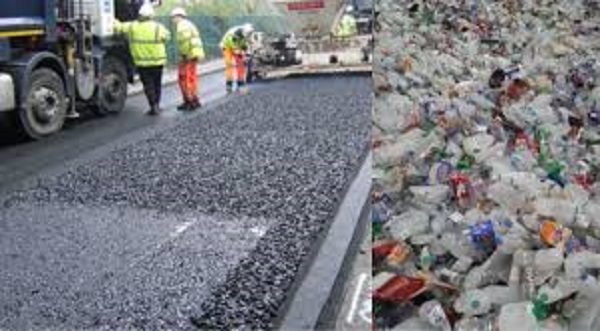 Roads made with plastic