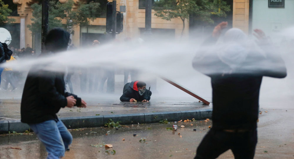 protest in Lebanon