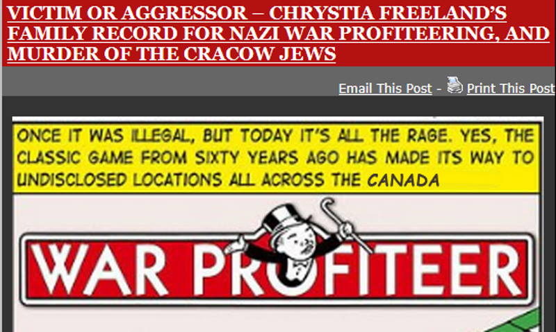 Ukraine cartoon nazi war profiteer