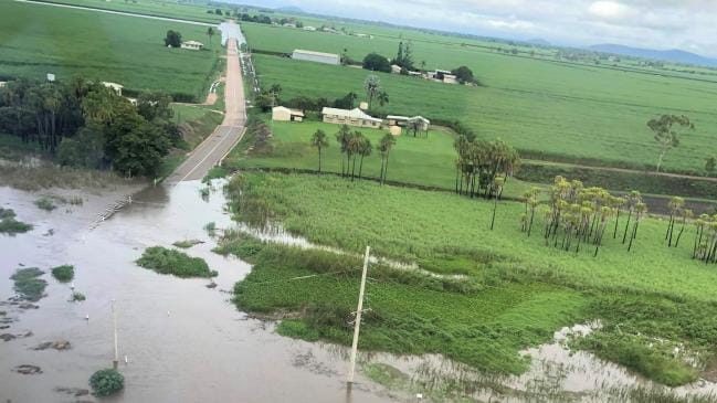 Flooding from the air around Jarvisfield, Burdekin on January 28, 2020