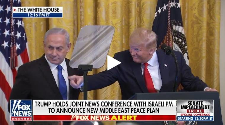 Click to enlarge trump netanyahu peace plan