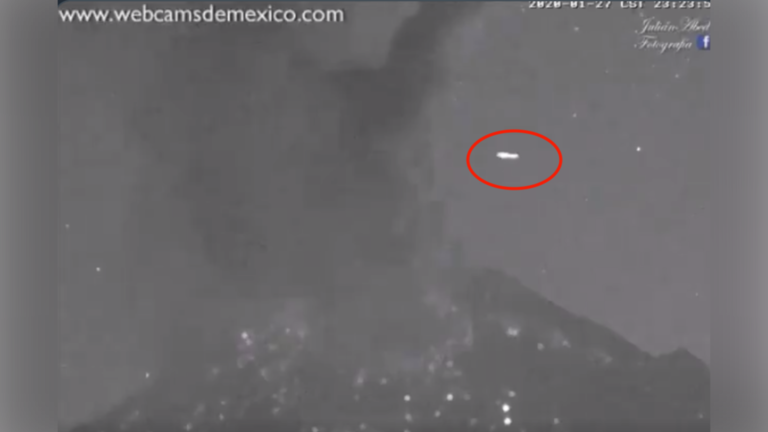 Click to enlarge UFO volcano