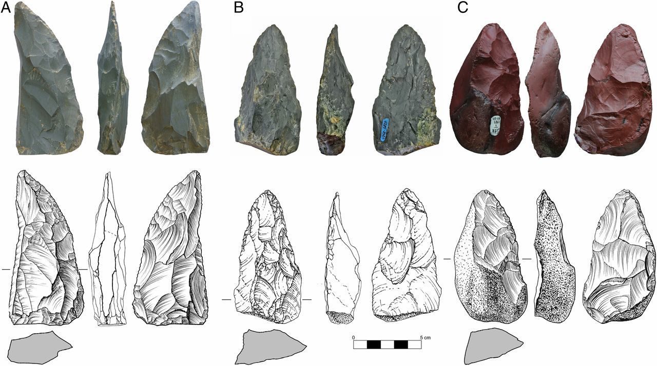 Click to enlarge neanderthal stone tools siberian cave