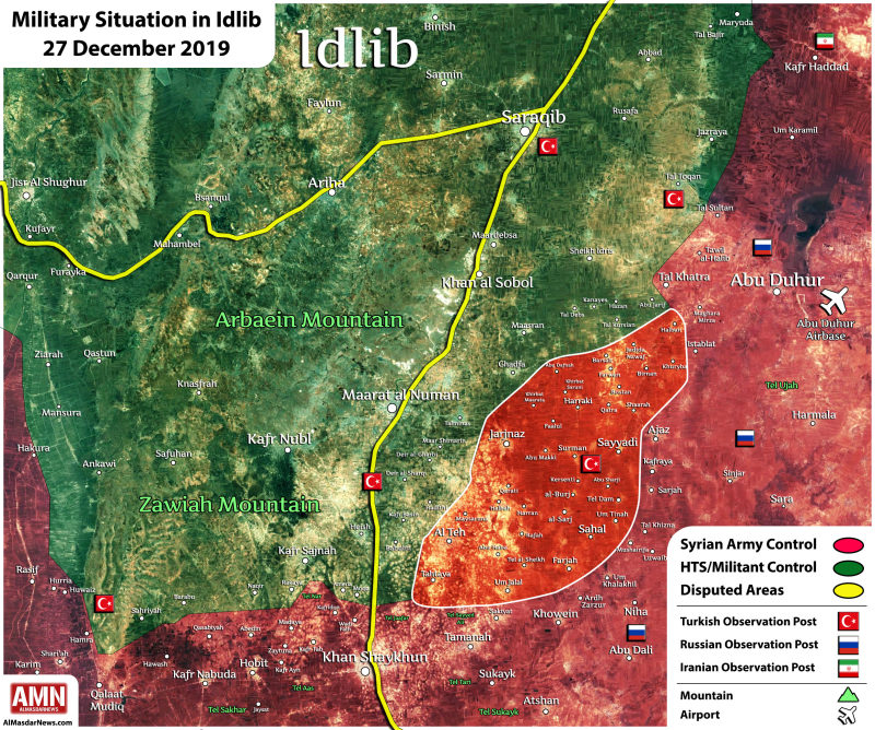 Click to enlarge idlib syria battlelines