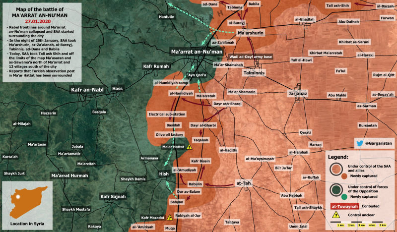 Click to enlarge idlib syria battlelines