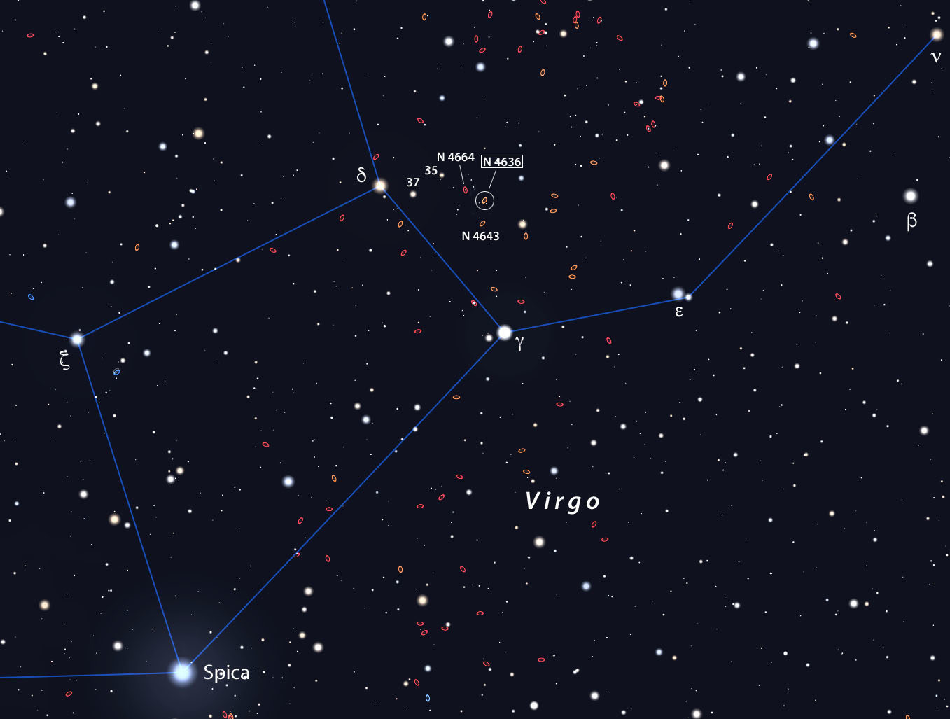 Click to enlarge NGC 4636 Galaxy