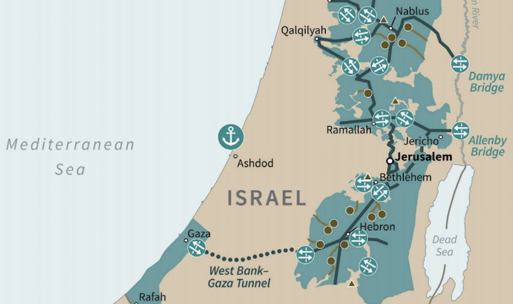 Click to enlarge peace plan deal israel palestine