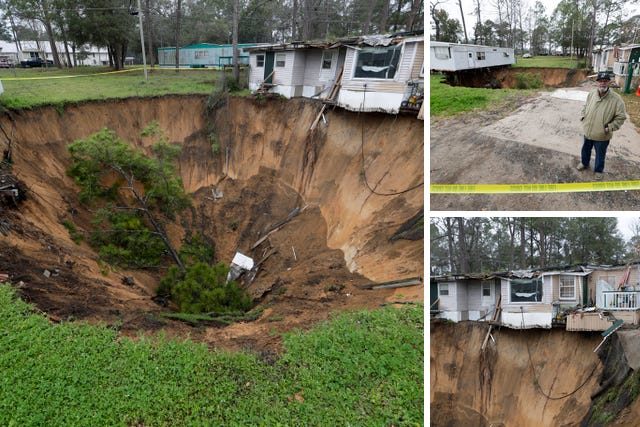 Giant sinkhole opens at Florida mobile home park