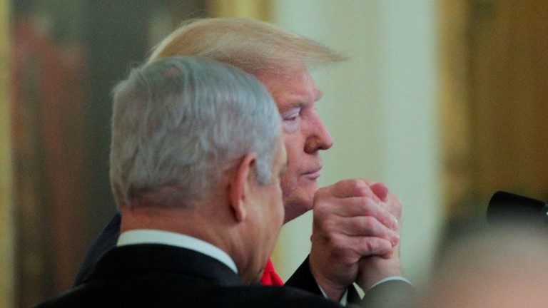 Click to enlarge trump and netanyahu