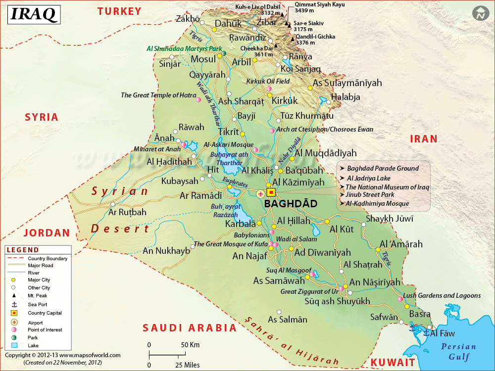Click to enlarge map iraq