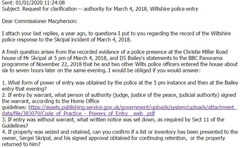 Click to enlarge questions police power of entry skripal house