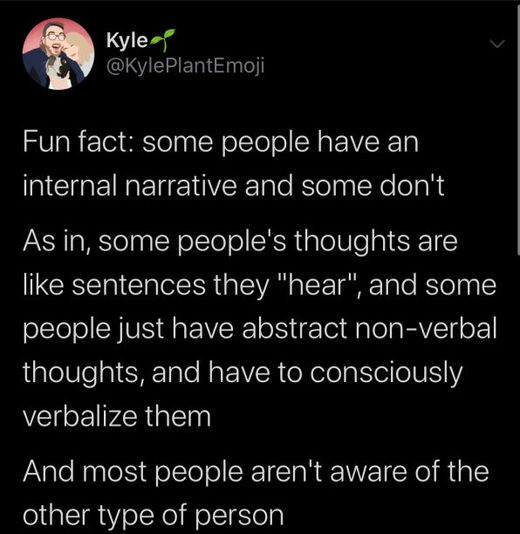internal narrative tweet