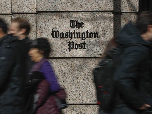 Washington post facade building