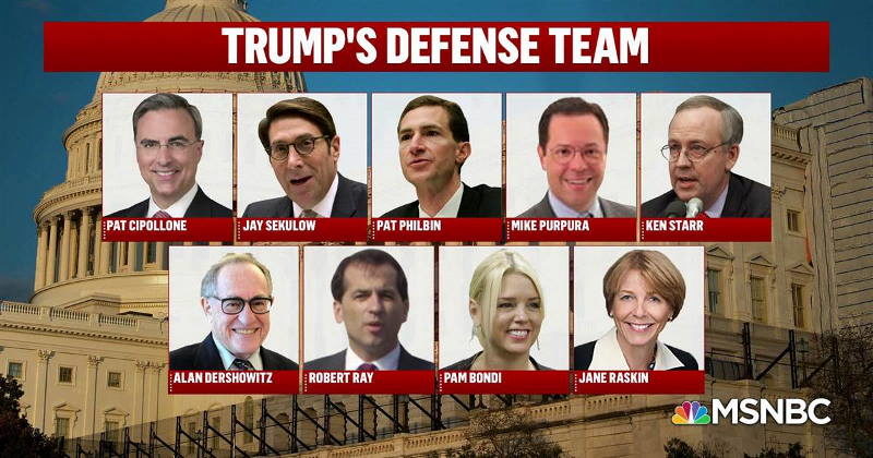 trump impeachment defense team philbin sekulow dershowitz