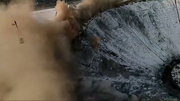 Collapsed building