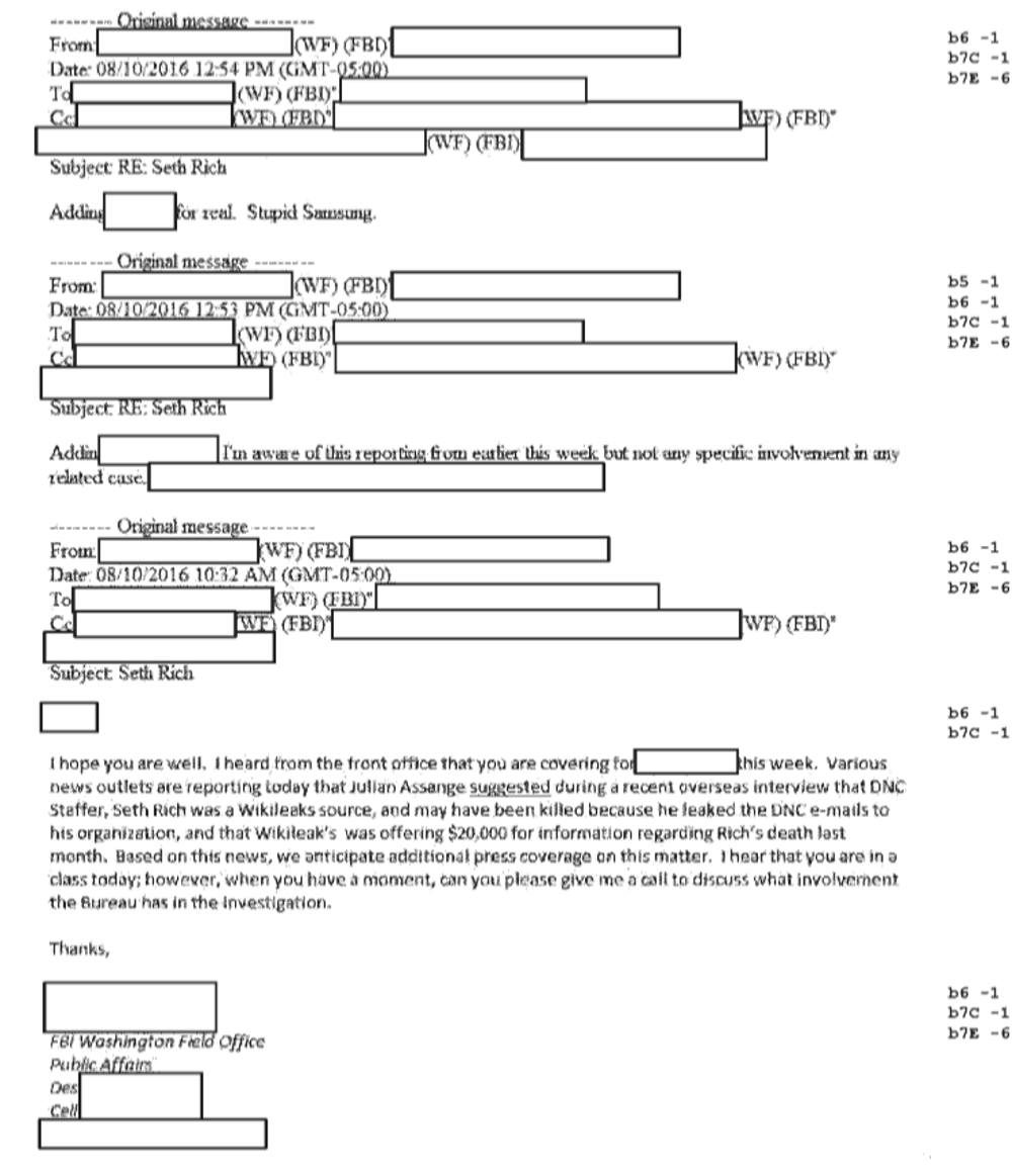 seth rich fbi report lies
