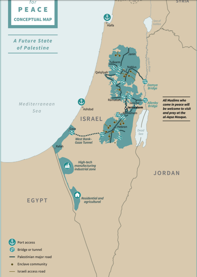 Click to enlarge israel palestine deal of the century bantustan