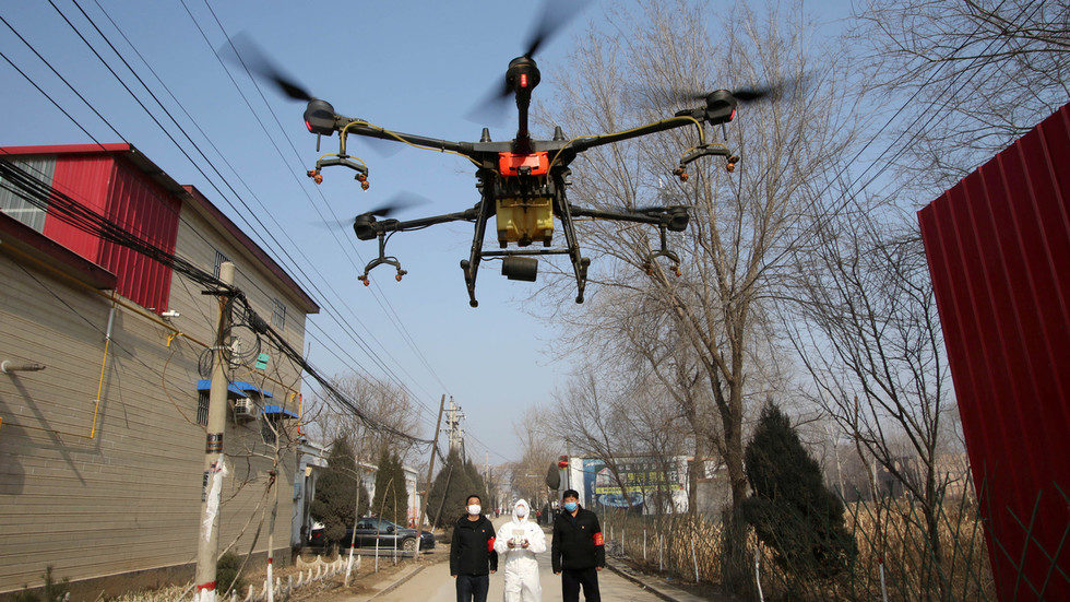 Click to enlarge drone coronavirus quarantine