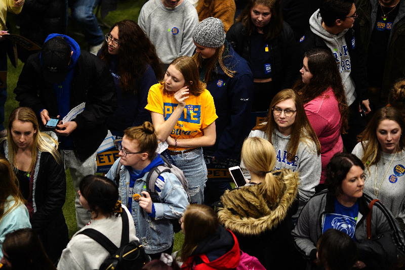 Click to enlarge buttigieg supporters Iowa caucus