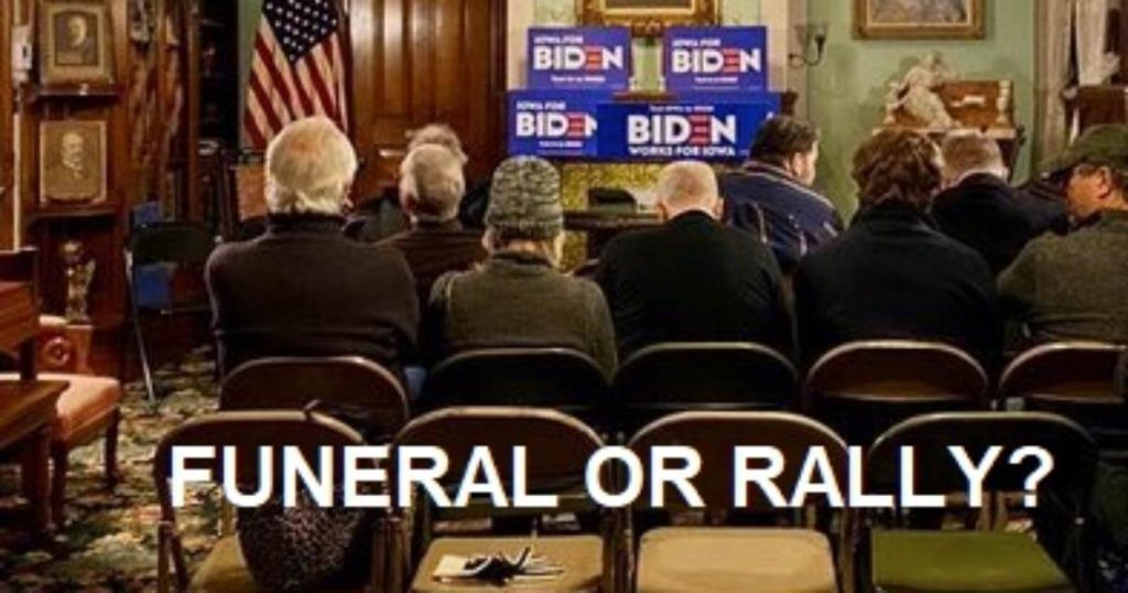 Click to enlarge biden rally Iowa