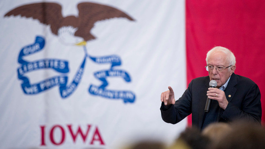 Click to enlarge sanders iowa caucus