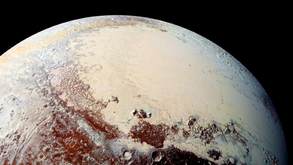 pluto close up