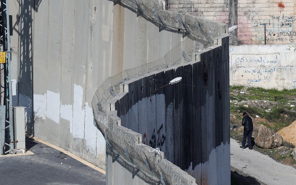 wall dividing East Jerusalem from the Palestinian villag