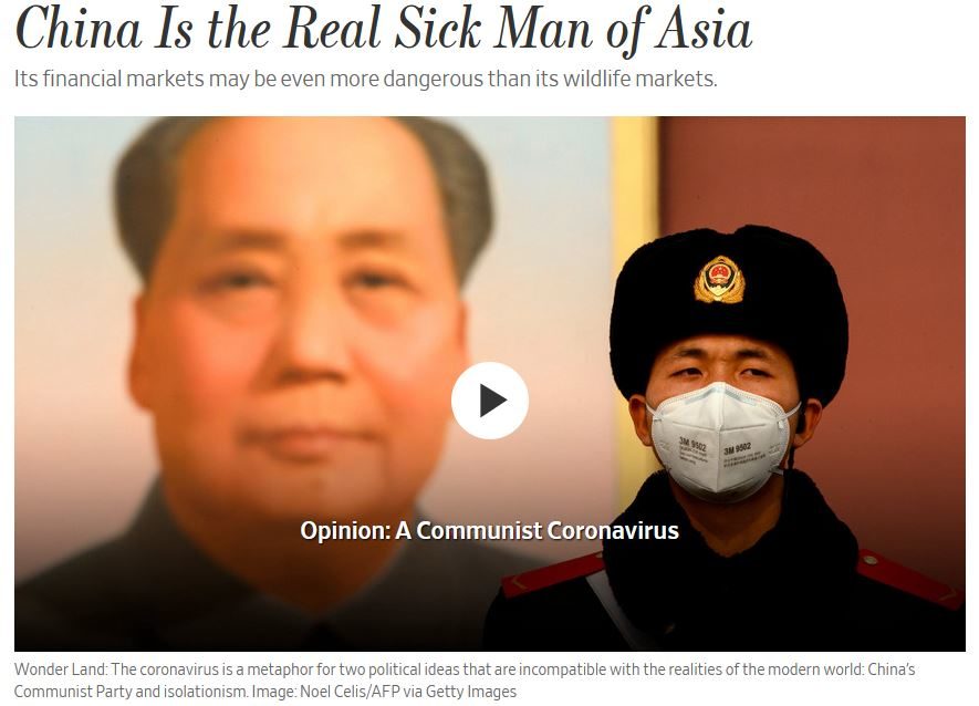 Click to enlarge wall street journal china coronavirus