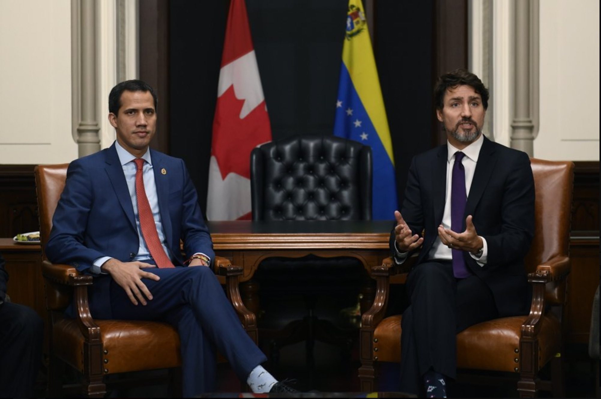 Click to enlarge Justin Trudeau & Juan Guaido