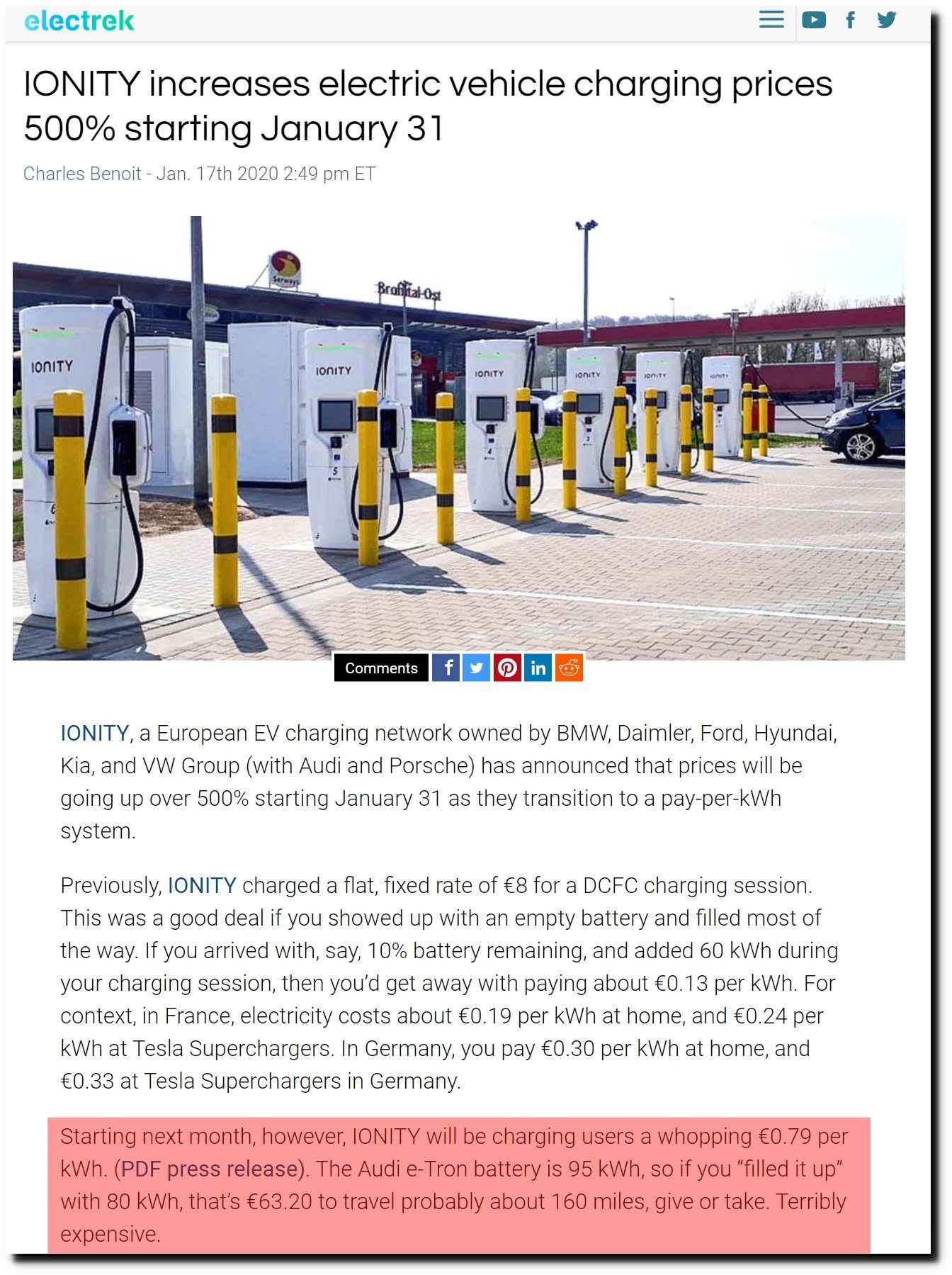 Click to enlarge Price Increase