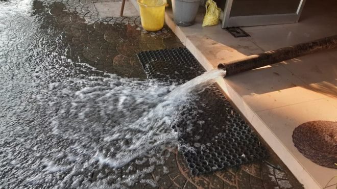Alcohol contaminated water