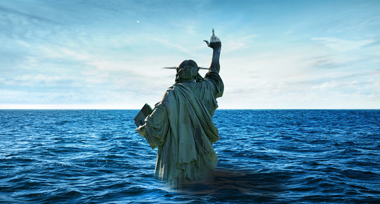 Lady Liberty Walking Back!