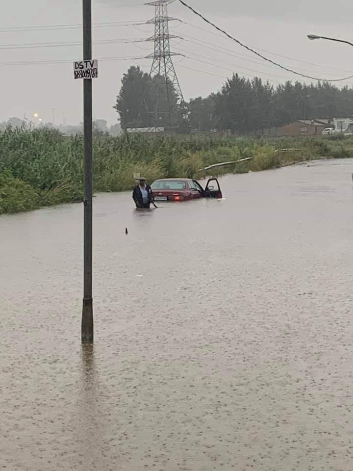 Floods in Gauteng Province, 08 February 2020.